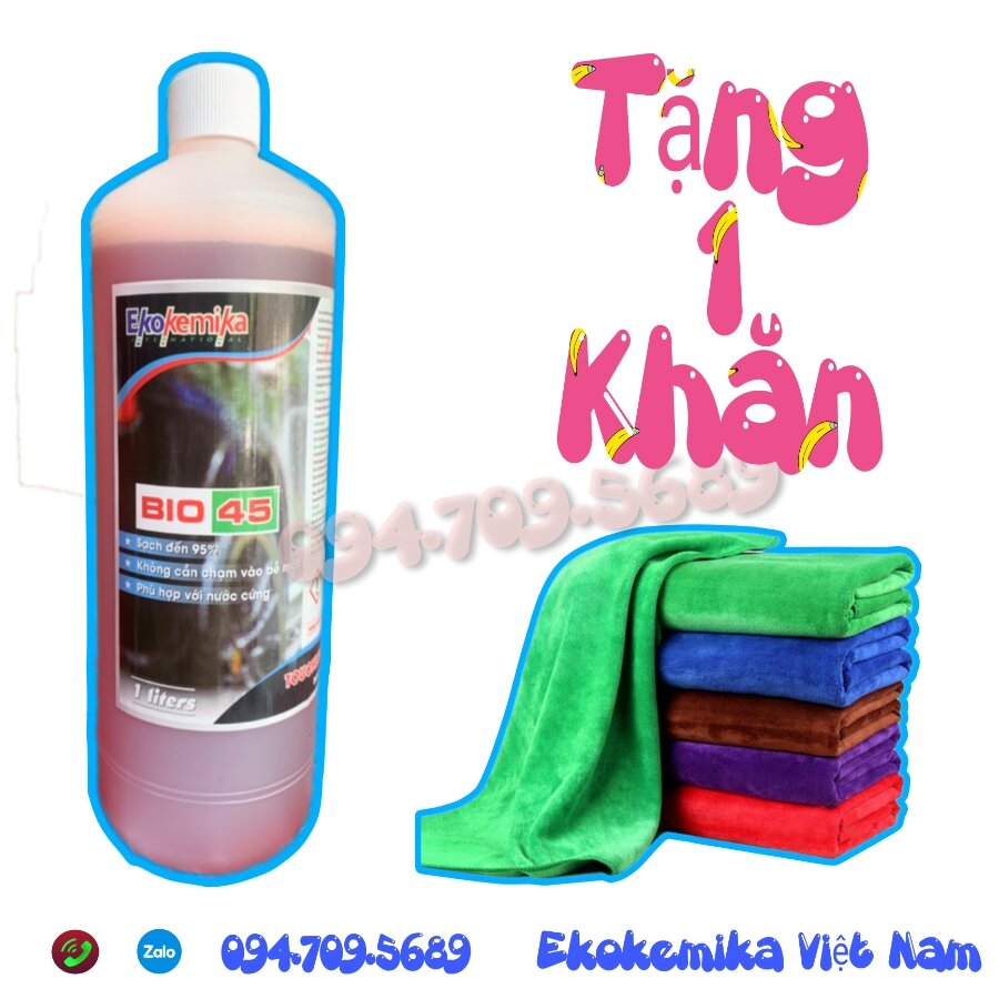 DUNG DỊCH RỬA XE KHÔNG CHẠM EKOKEMIKA BIO 45 - 1L