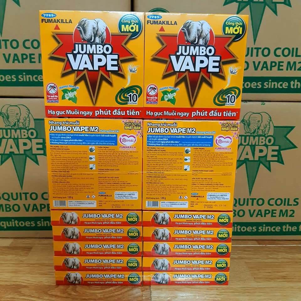 (vẫn ship mùa dịch) COMBO 10 HỘP NHANG MUỖI JUMBO