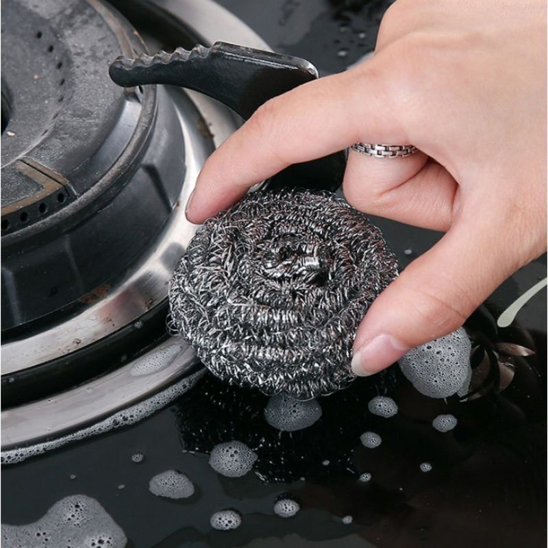 Set of 4 Pot and Pan Cleaning Sponges - Cleans Stubborn Stains - Dishwashing Cleaning Tools