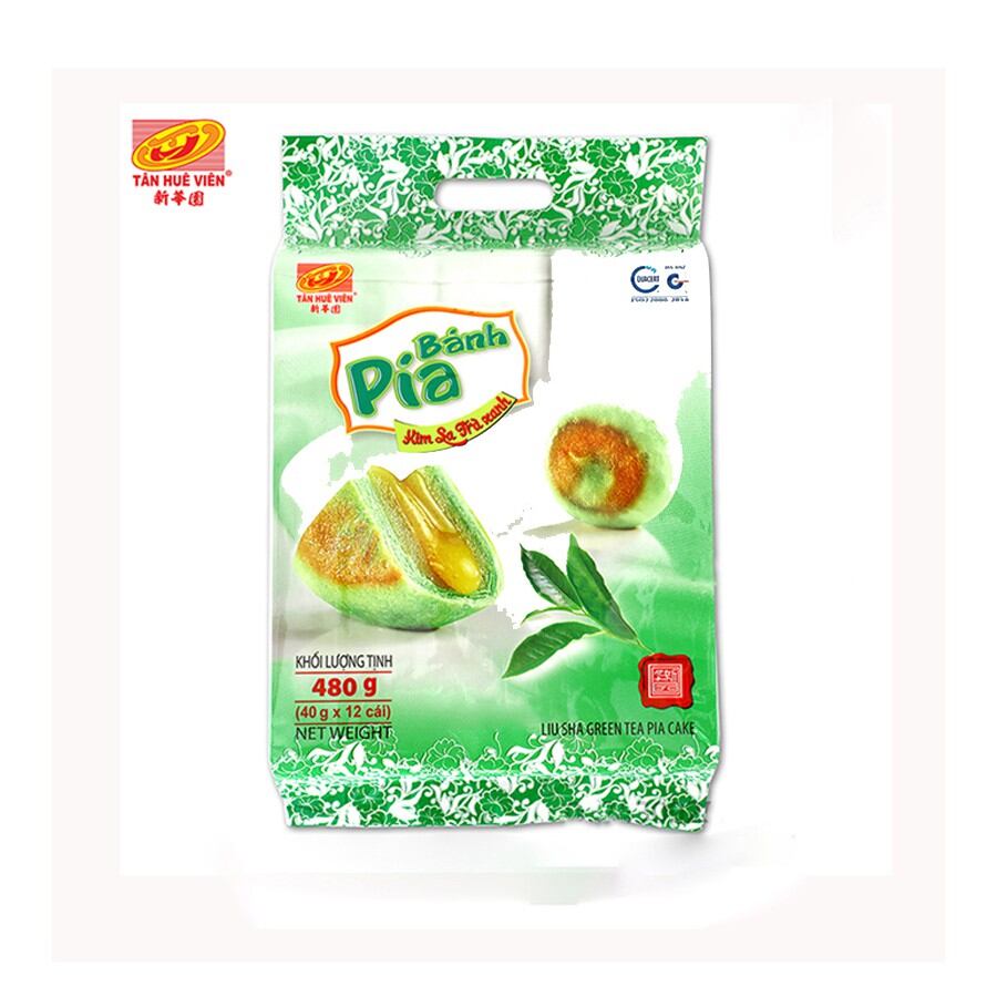 Bánh pía kim sa trà xanh Tân Huê Viên