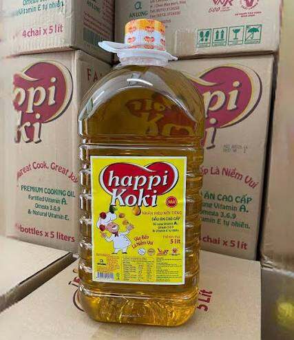 Dầu thực vật Happi Koki chai 5L