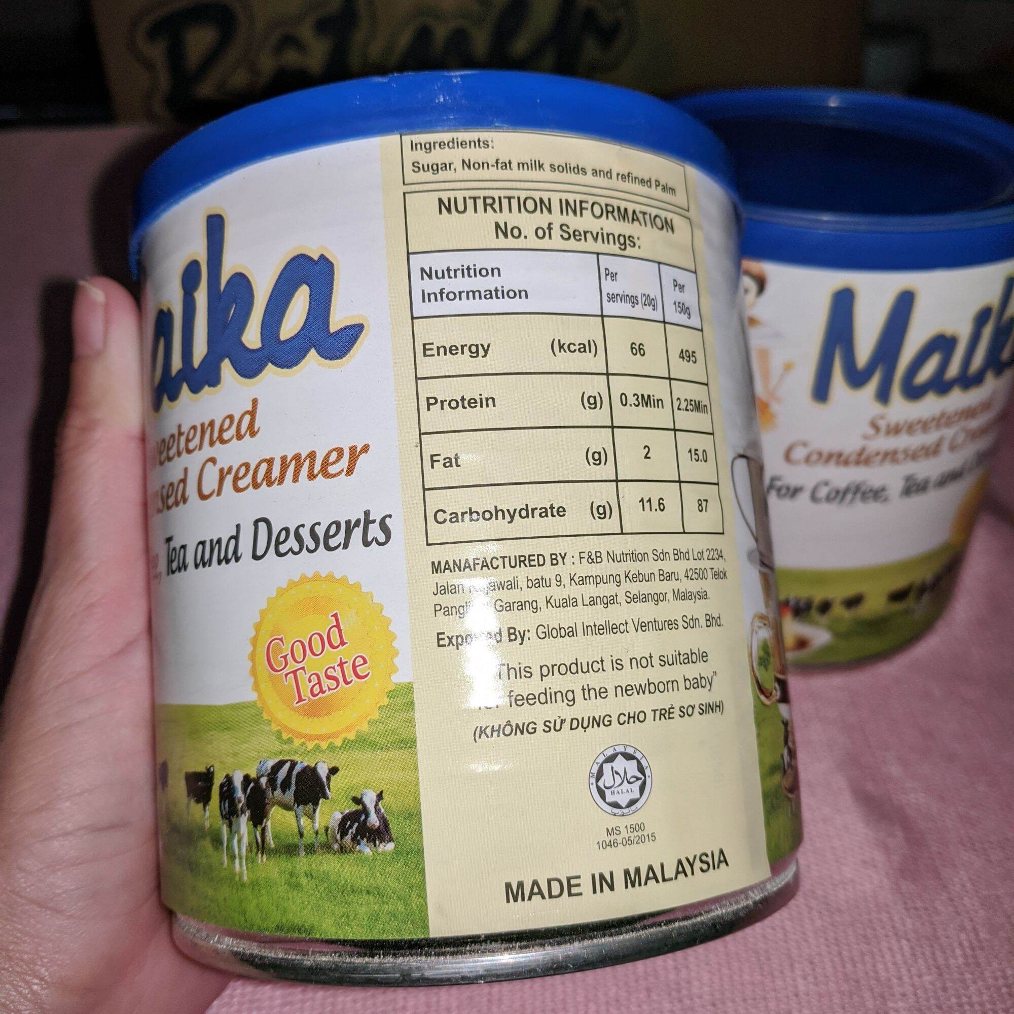 Combo 2 hộp Sữa đặc có đường Maika 1 kg