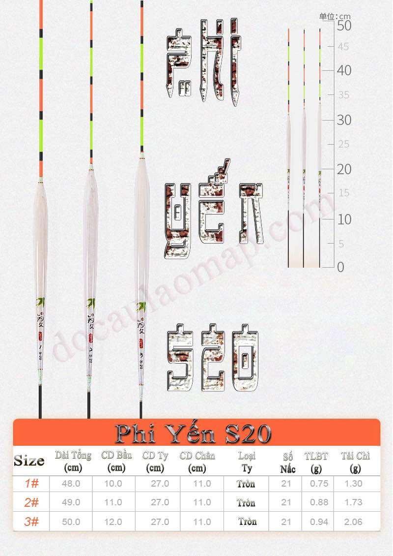 Phao phi yến cỏ s20