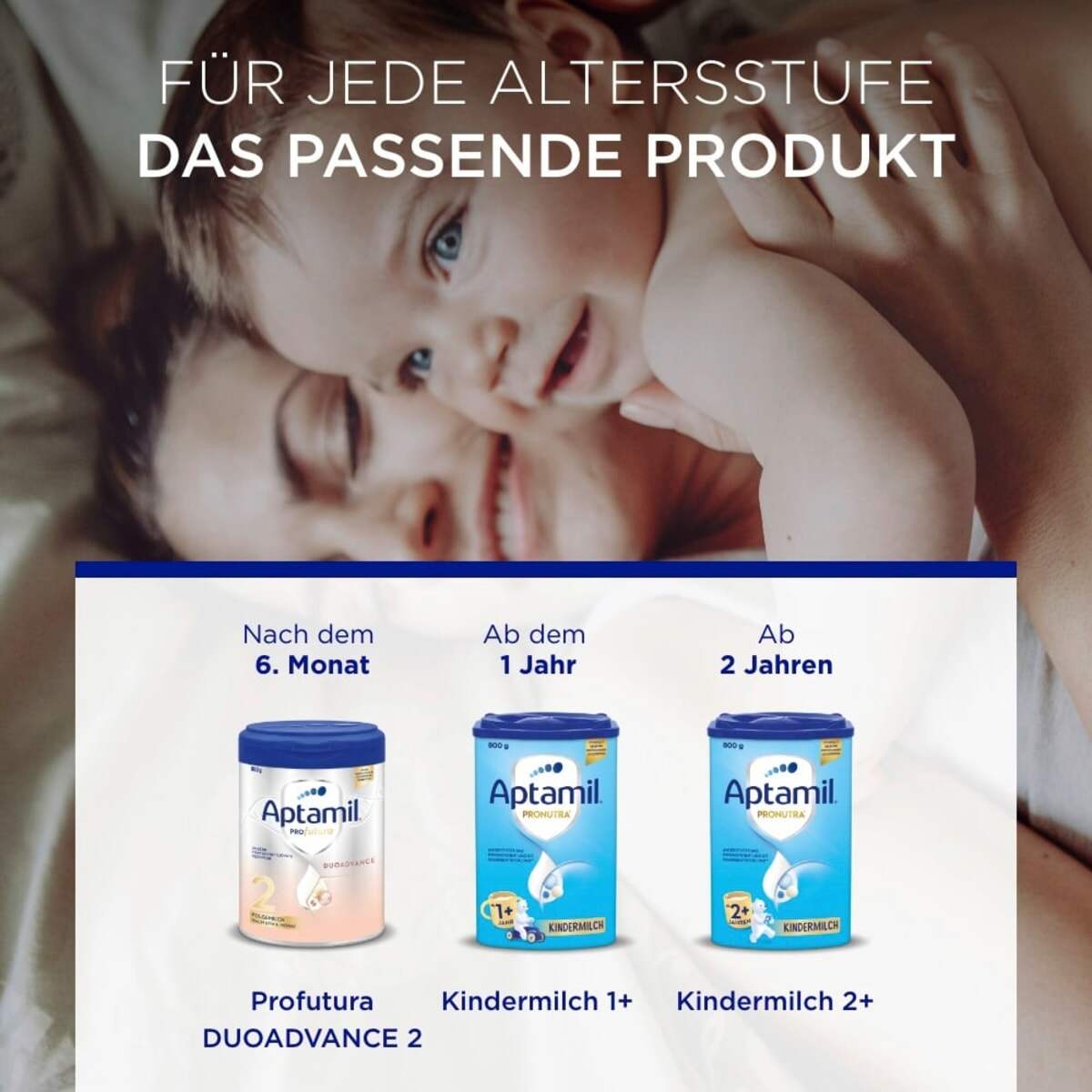 Hàng Đức  Sữa Aptamil xanh Đức 1+ cho bé trên 1 tuổi hộp 800gr
