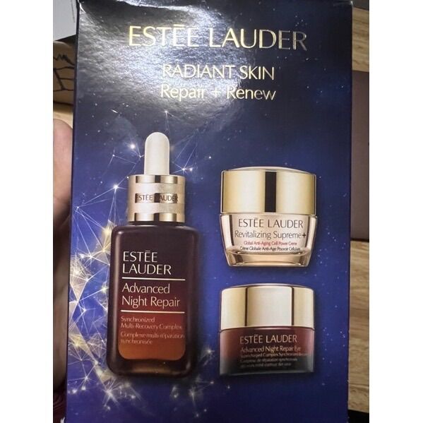 Set 3 món Estee Lauder, serum chống lão hoá 20ml + kem dưỡng chống lão hoá 7ml + kem mắt 5ml