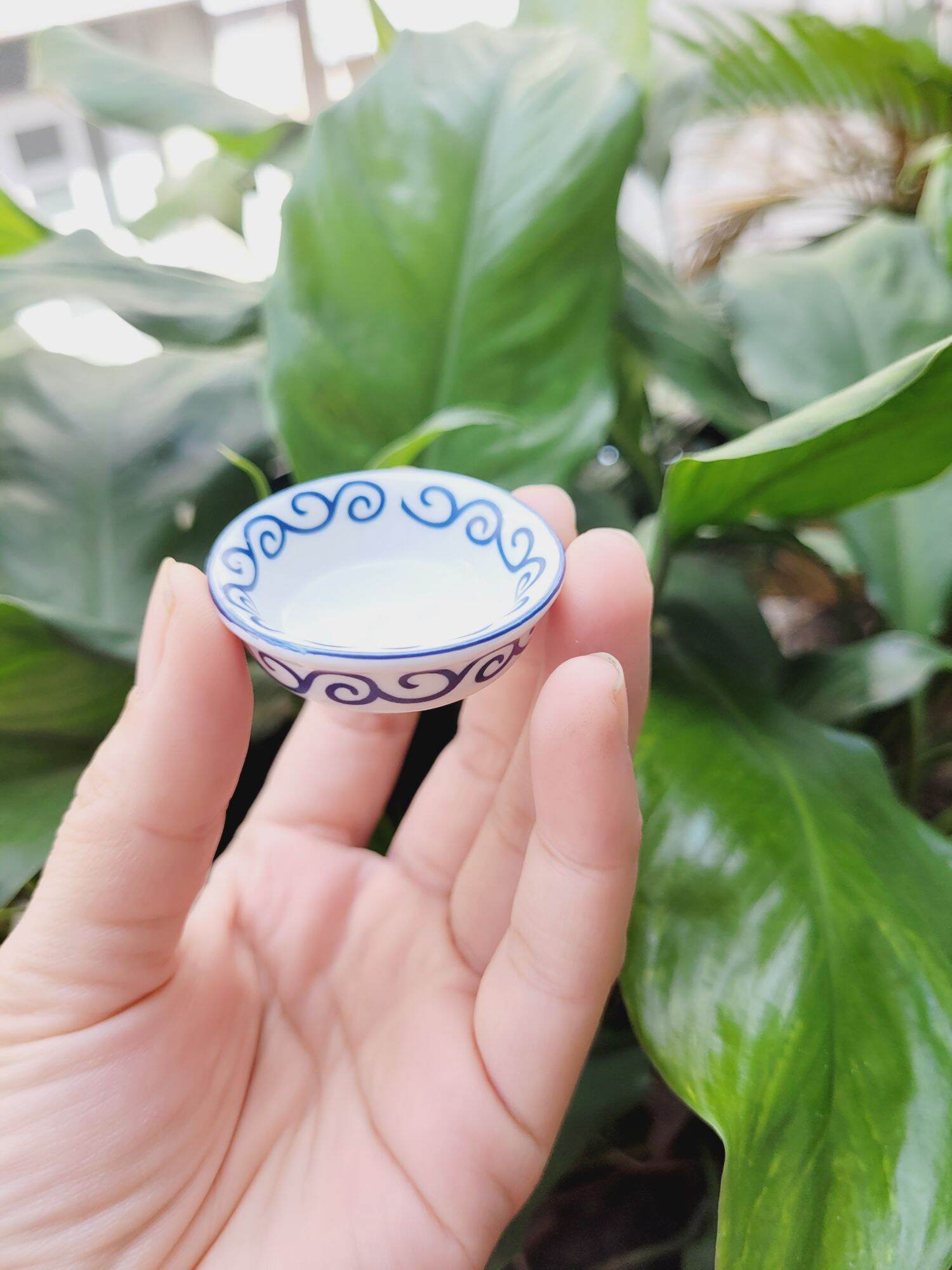 Chén sứ Viền kiểu dùng cho nấu ăn mini hoặc trưng trong mô hình dollhouse ,miniature