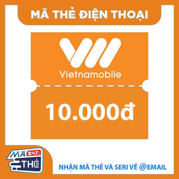Mã thẻ nạp điện thoại Vietnamobile 10K