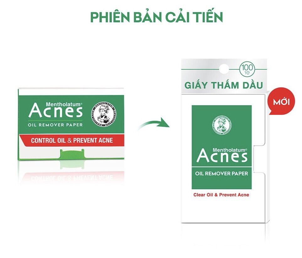 Combo 2 Giấy thấm dầu Acnes Oil Remover Paper (200 tờ)