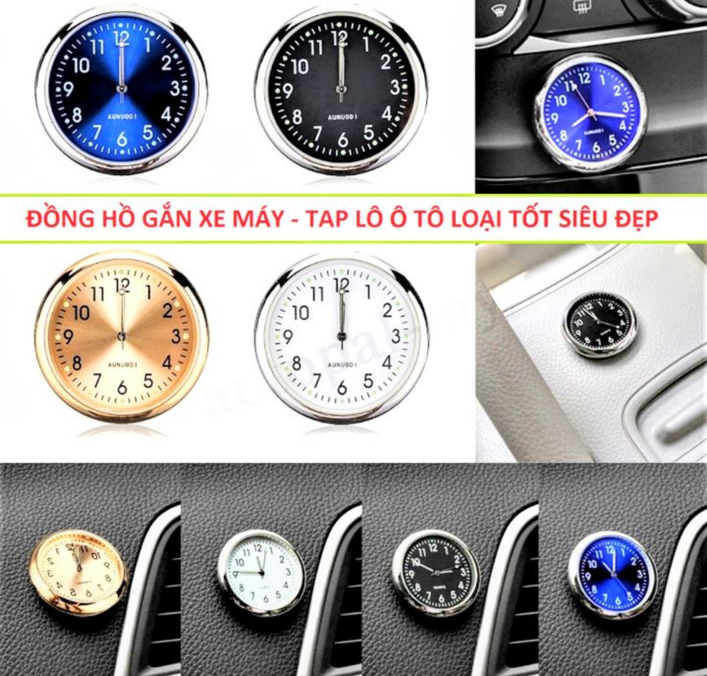 1 đồng hồ kim taplo xe máy xe hơi ôtô mẫu mới hàng đẹp chuẩn
