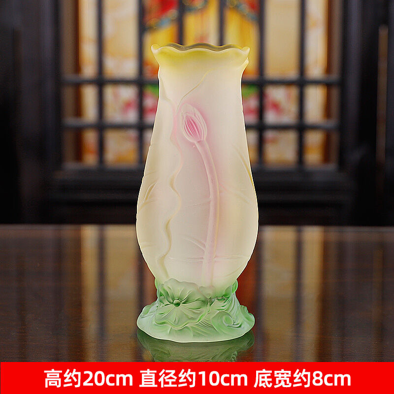 Bình hoa lưu ly bình hoa cúng phật bình quan âm đồ trưng bày trước phật gia dụng hoa cúng phật đồ dùng cúng phật đường