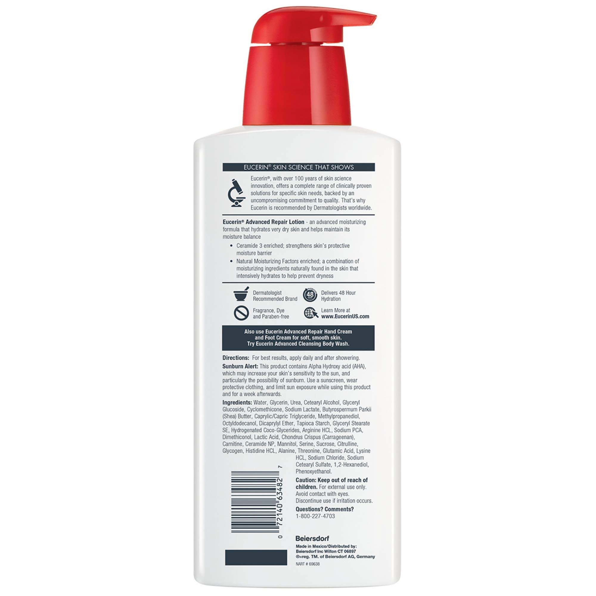 Sữa dưỡng thể Eucerin Advanced Repair Body Lotion ( 500ml ) - Hàng nhập Mỹ.