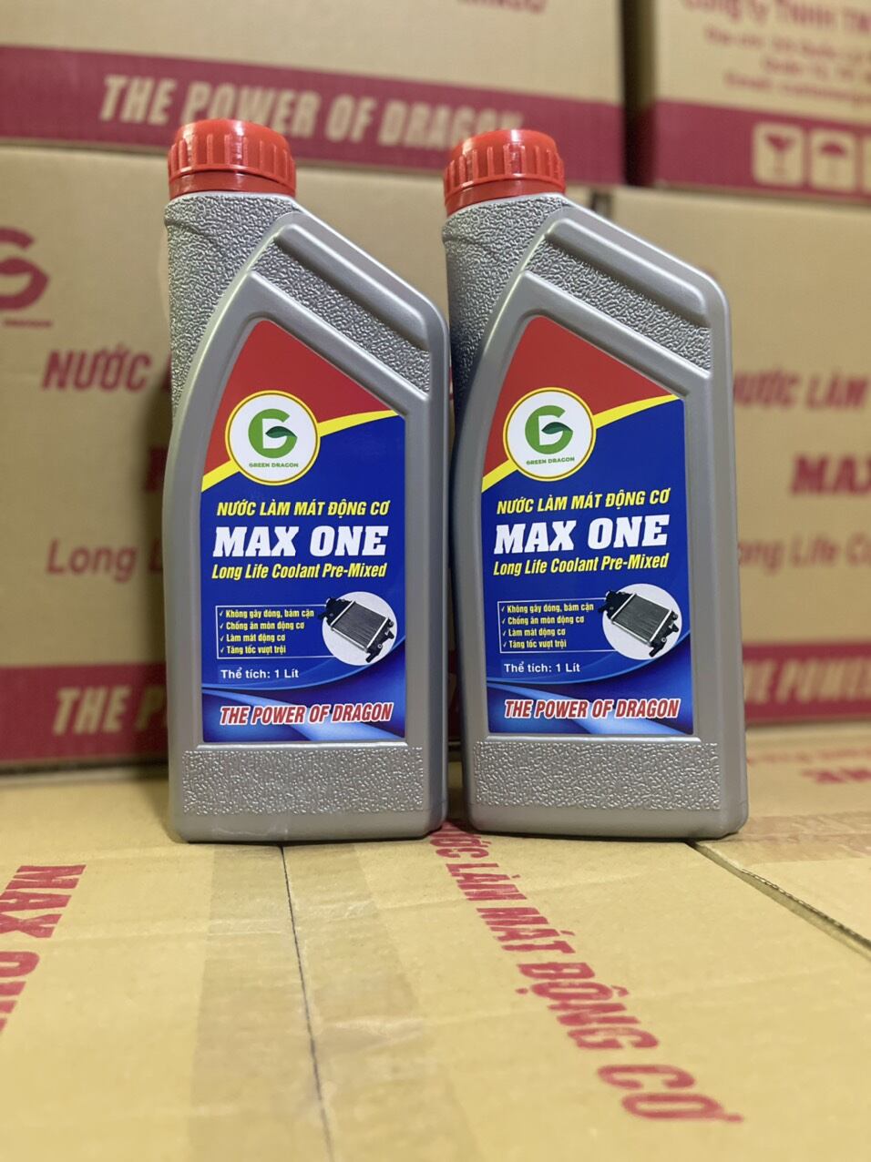 Dung dịch pha sẵn làm mát cho ôtô xe máy max one chính hãng green dragon - ảnh sản phẩm 3
