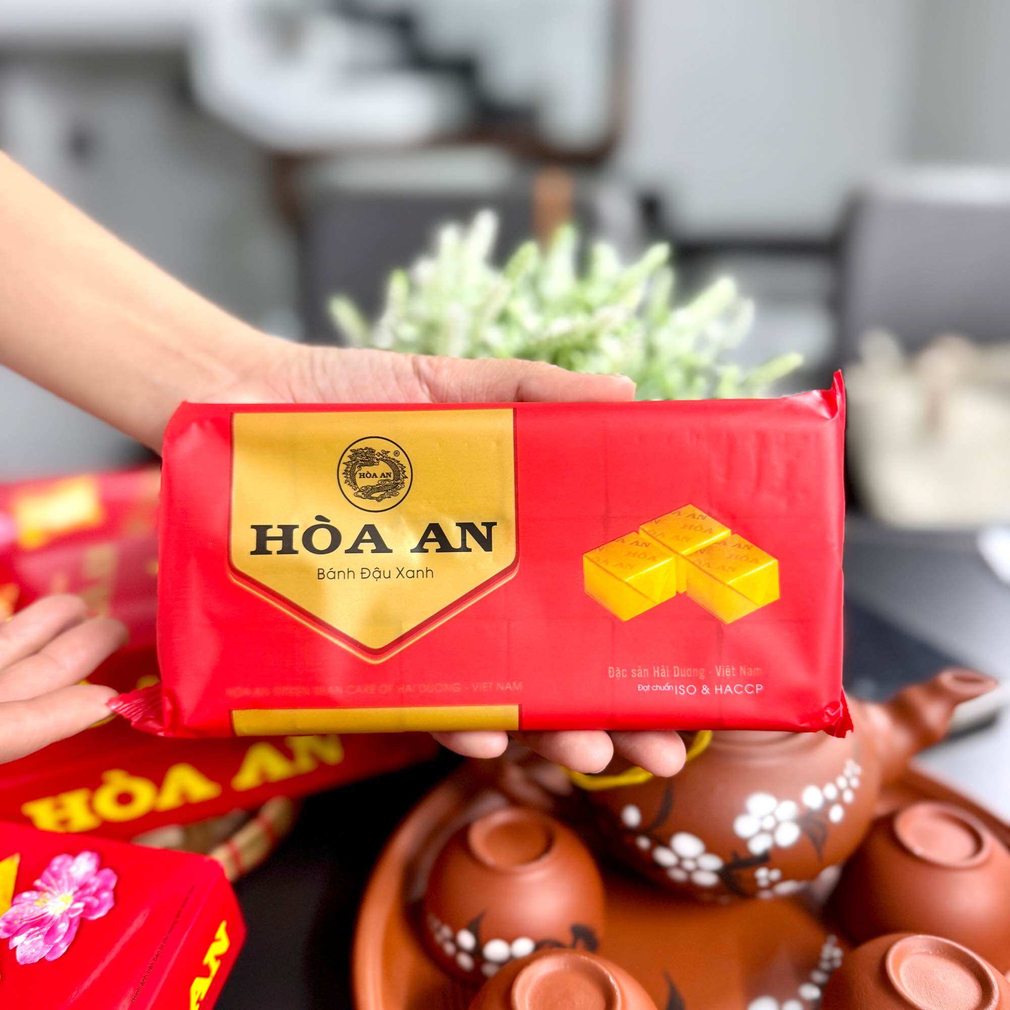 Bánh Đậu Xanh HÒA AN Hộp 200Gr