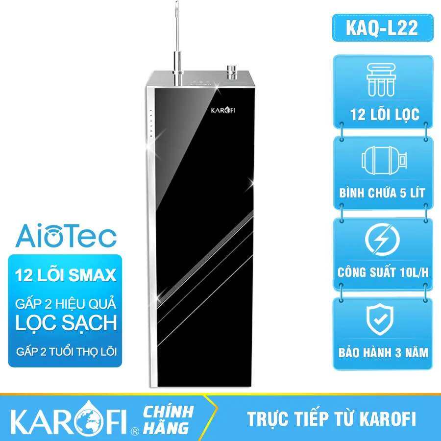MÁY LỌC NƯỚC KAROFI KAQ-L22 - 12 LÕI