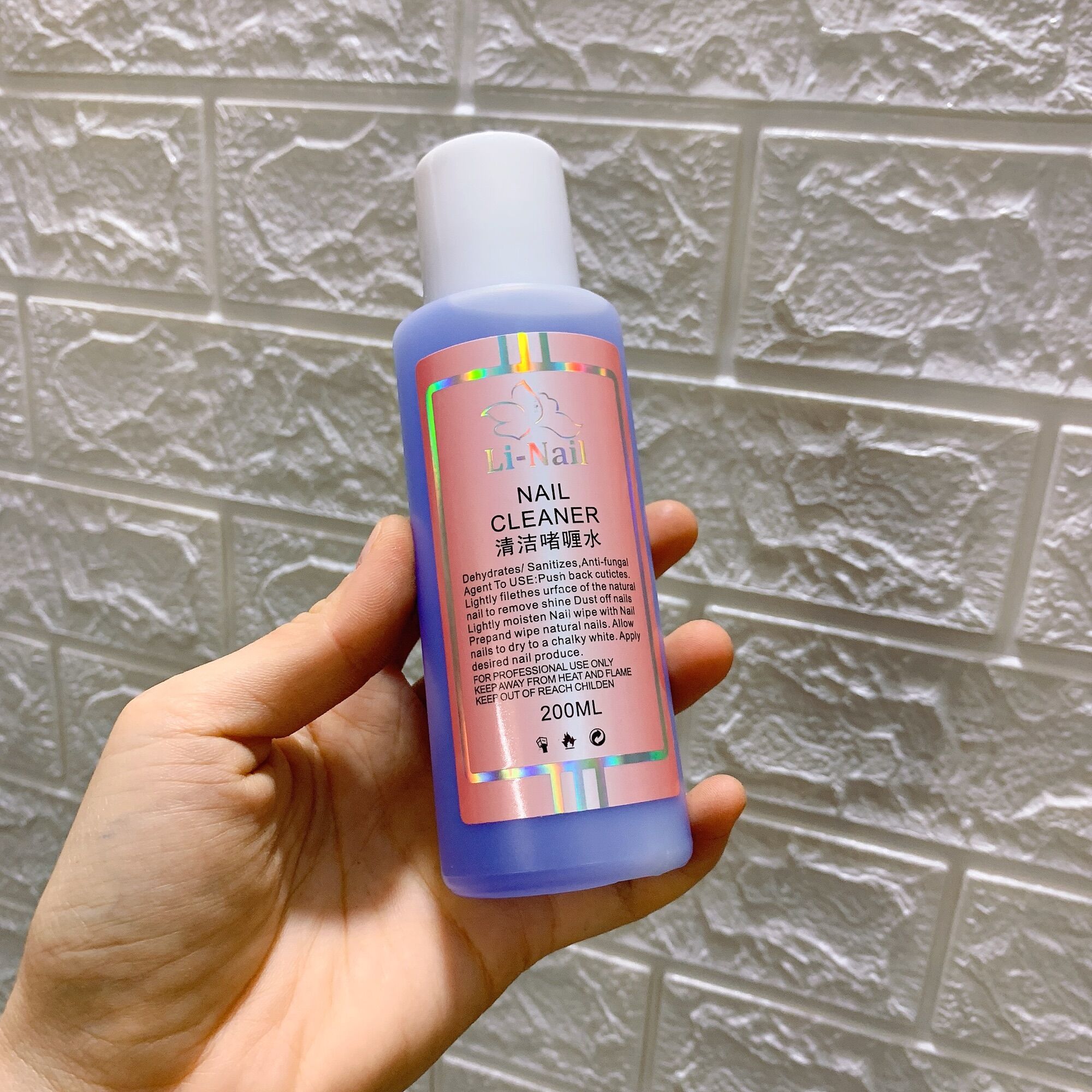 Nước lau gel linail tím chai 200ml