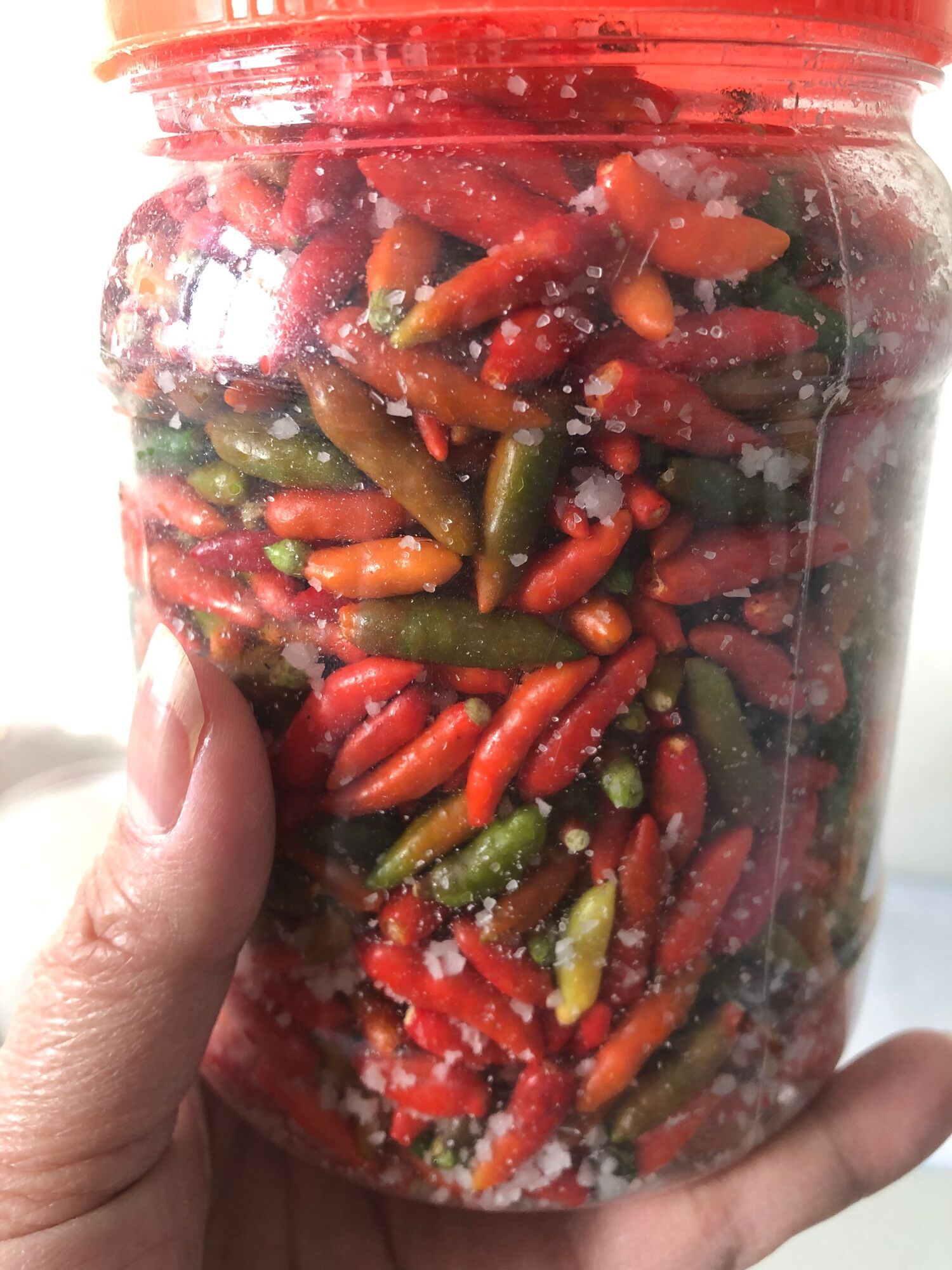 Ớt thóc sóc muối lọ 1kg giá 200k