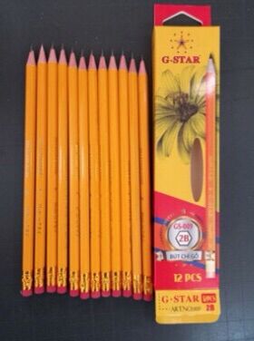 Bút chì 2b thân gỗ gs-009 1 hộp 12 cây