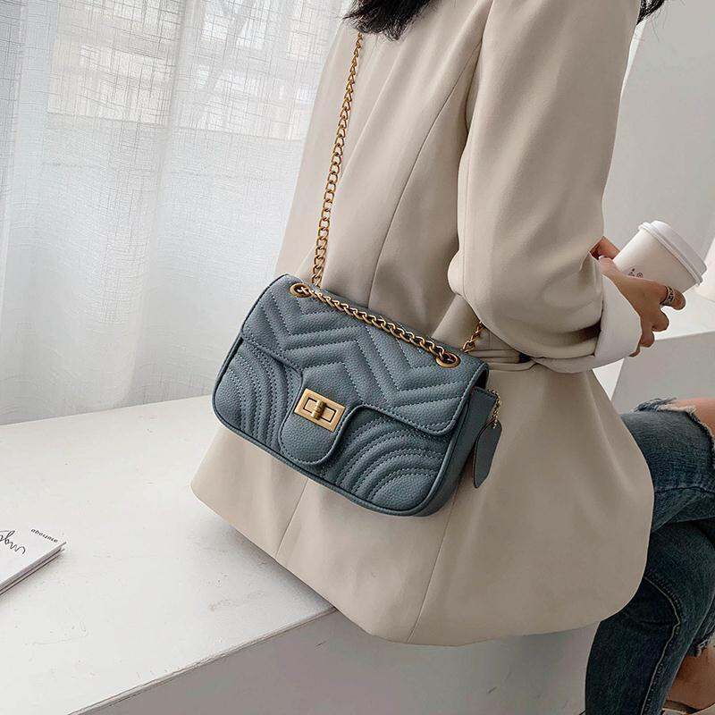 Túi Đeo Chéo Thời Trang Nữ 2022 Túi Đeo Vai Đơn Thời Trang Mùa Hè Túi Xách Dây Xích Túi Xách Vuông Mềm Màu Trơn Túi Đeo Vai Thường Ngày