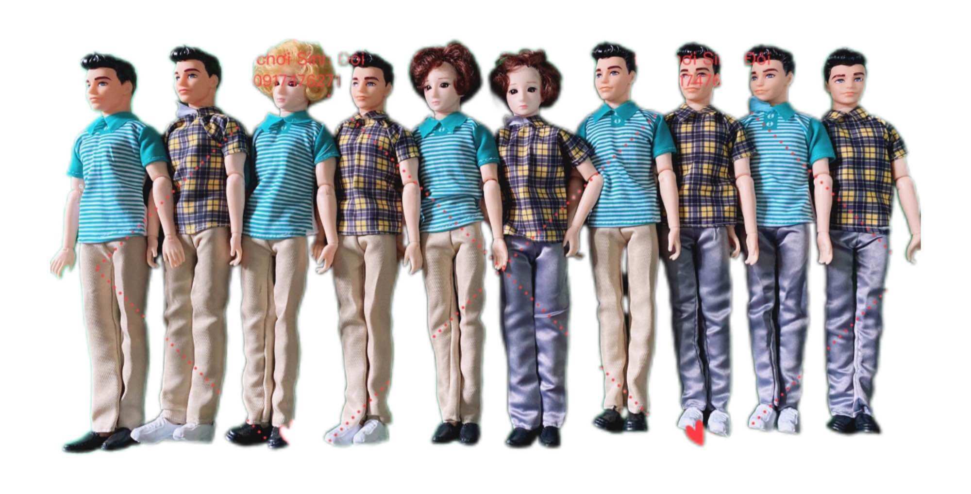 1 con búp bê nam tóc quăn cao 32cm có quần áo - mẫu ngẫu nhiên - đồ chơi búp bê