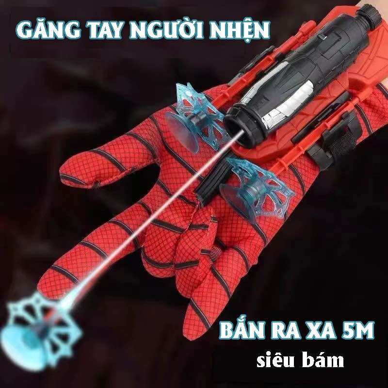 Bản cao cấp- Đồ Chơi Spider Man Găng Tay Người Nhện Bắn Tơ Độc Đáo Siêu