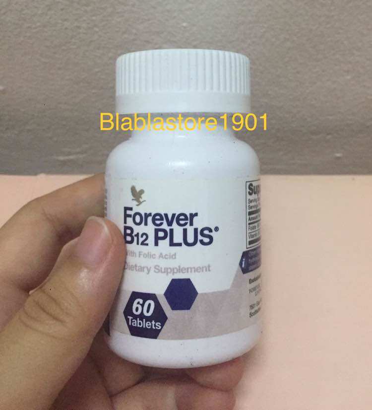 Forever b12 plus 188 flp -vitamin b12 & acid folic bổ máu, suy nhược thần kinh