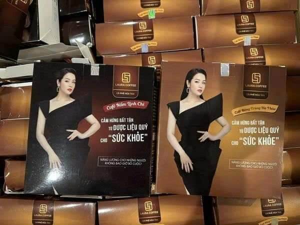 Cà phê nhật kim anh hộp 10 gói linh chi và đông trùng chính hãng