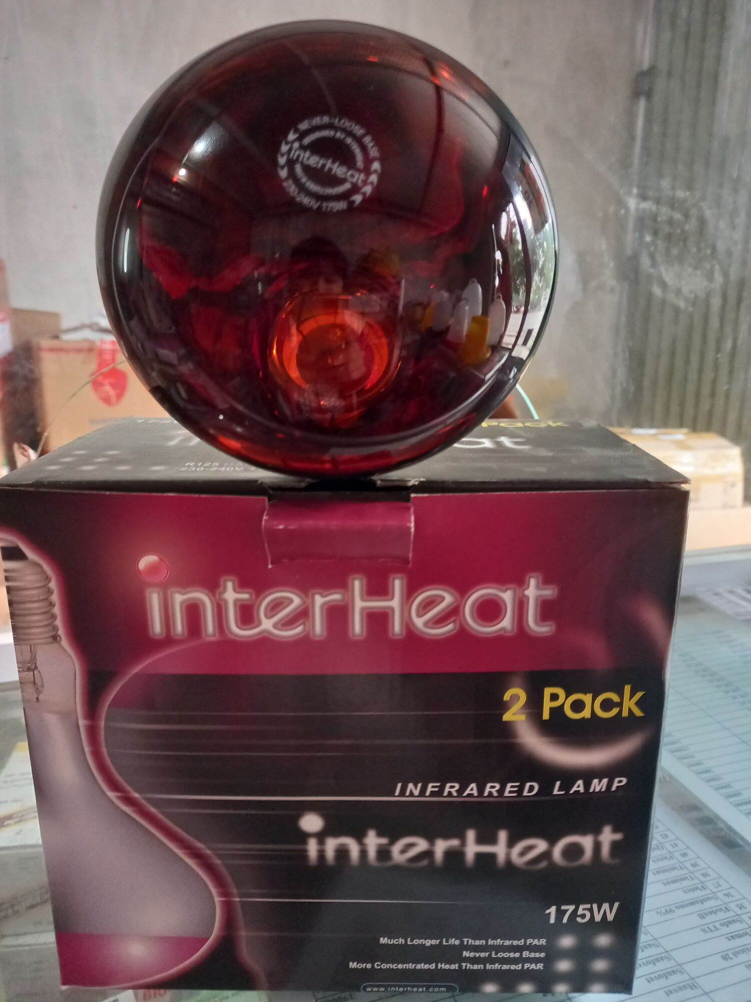 Bóng sưởi hồng ngoại interheat hàng xịn 100% 175w và 250w