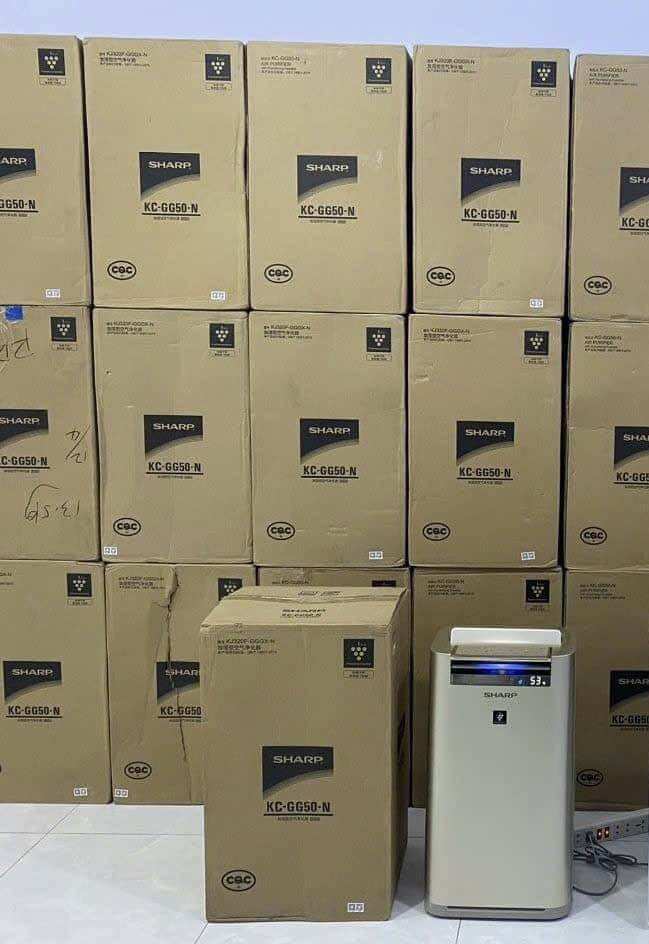 Máy lọc không khí bù ẩm sharp kc-gg50 new 100% fullbox