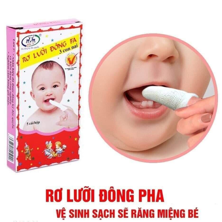 Rơ lưỡi đông fa, tưa lưỡi cho bé đông fa 3 con nai