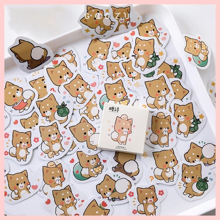Hộp 45 hình dán sticker hoạt hình