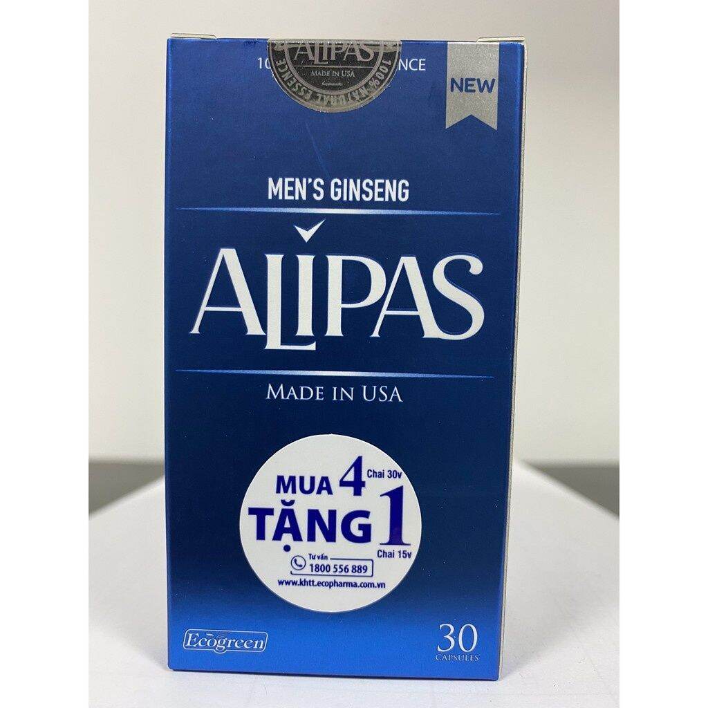[HCM]Sâm Alipas Mới Hộp 30 Viên (Có Tem Tích Điểm Chính Hãng)