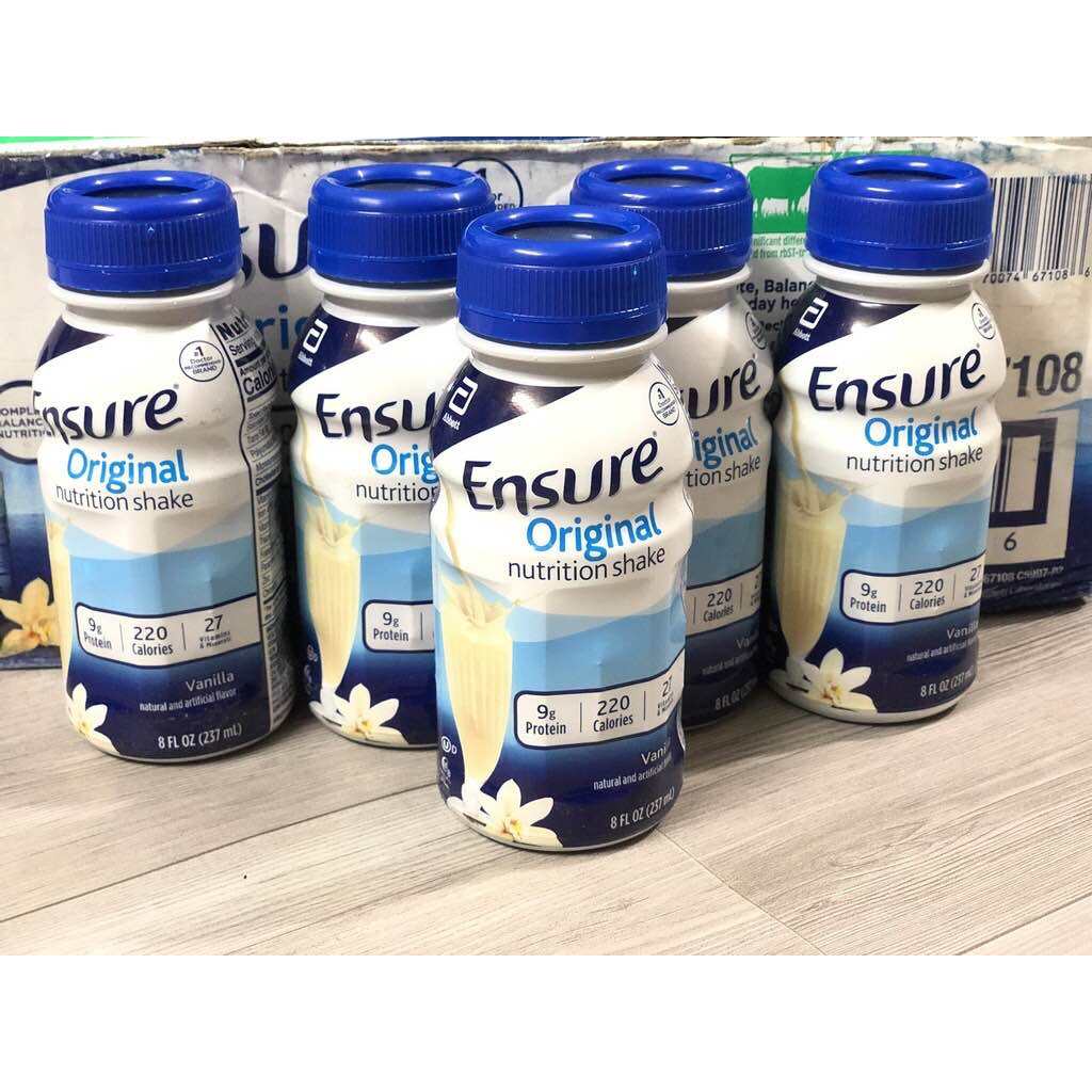Sữa Ensure Mỹ 16 chai- Date 6,7 24 Hàng chuẩn chính hãng