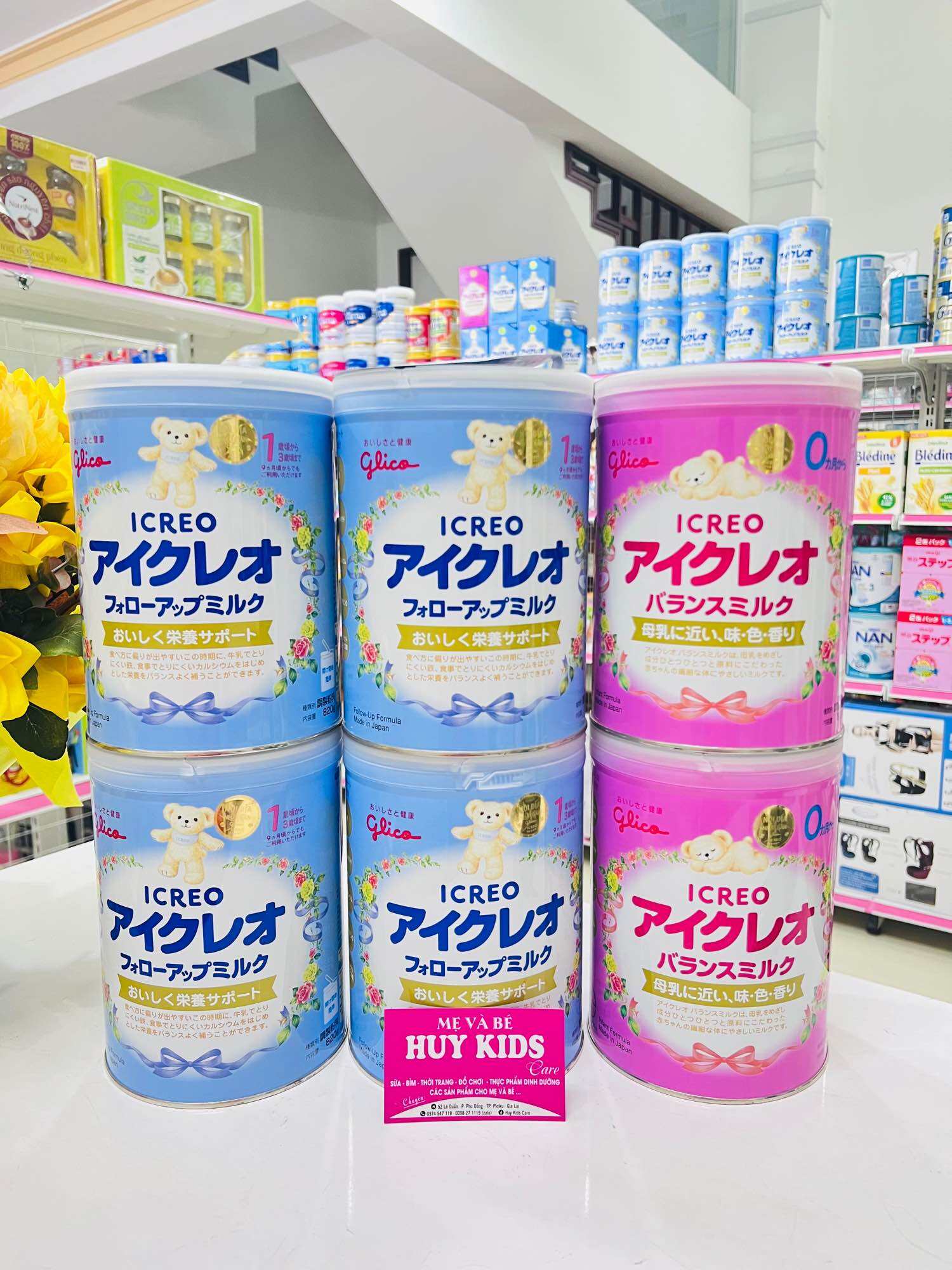 Sản phẩm sữa Glico số 1 - nhập khẩu từ Nhật Bản