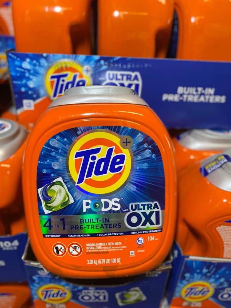 Viên giặt tide pods ultra oxi 104 viên 3.08kg - mỹ