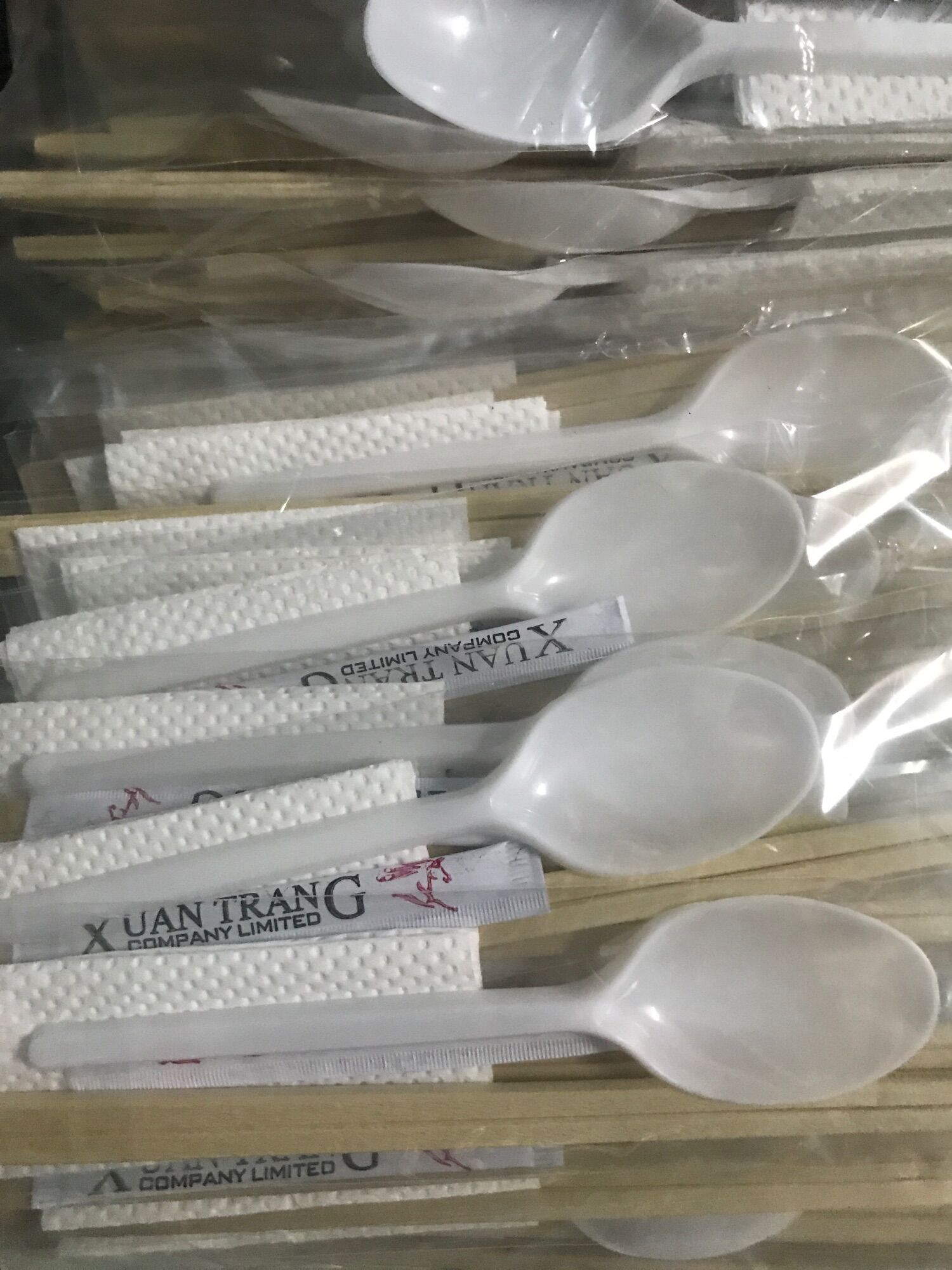 combo 50 bộ muỗng đũa dùng 1 lần