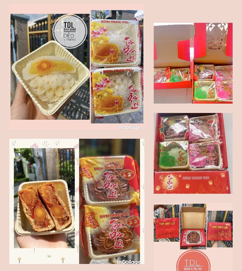 Bánh trung thu thập cẩm/ gà quay 2 trứng Tân Dân Lợi 200gr