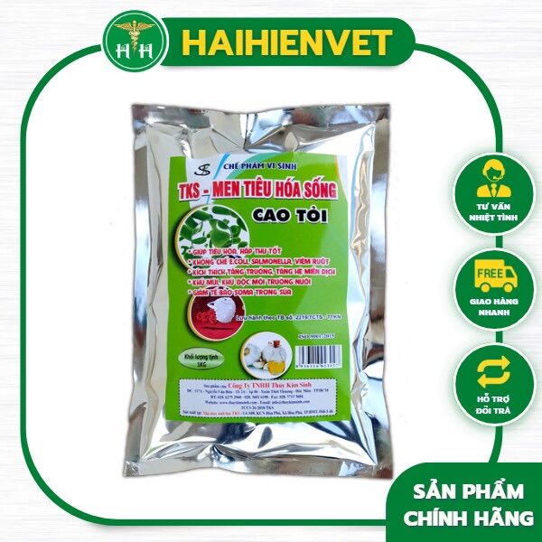 1kg TKS Men Tiêu Hoá Sống Cao Tỏi - giúp tiêu hoá tốt, khống chế e.coli, viêm ruột, thương hàn