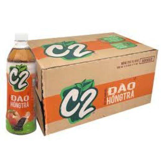 Trà đen hương Đào C2 chai 230ml ×24 chai