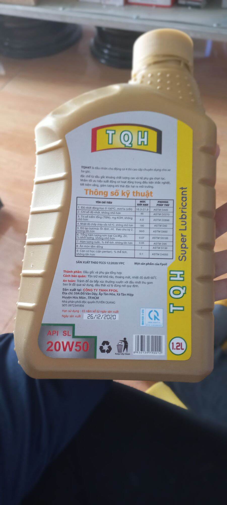 Nhớt xe ba gác