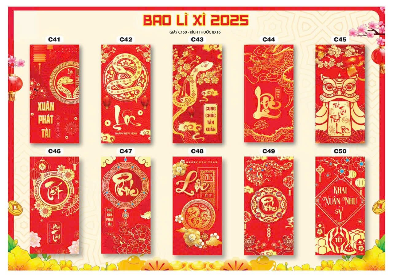 3000 bao lì xì giá rẻ 2025 tặng (300c ngẫu nhiên)