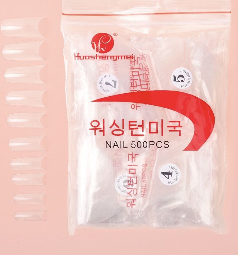 Móng nối vuông, móng tip vuông Hàn Quốc