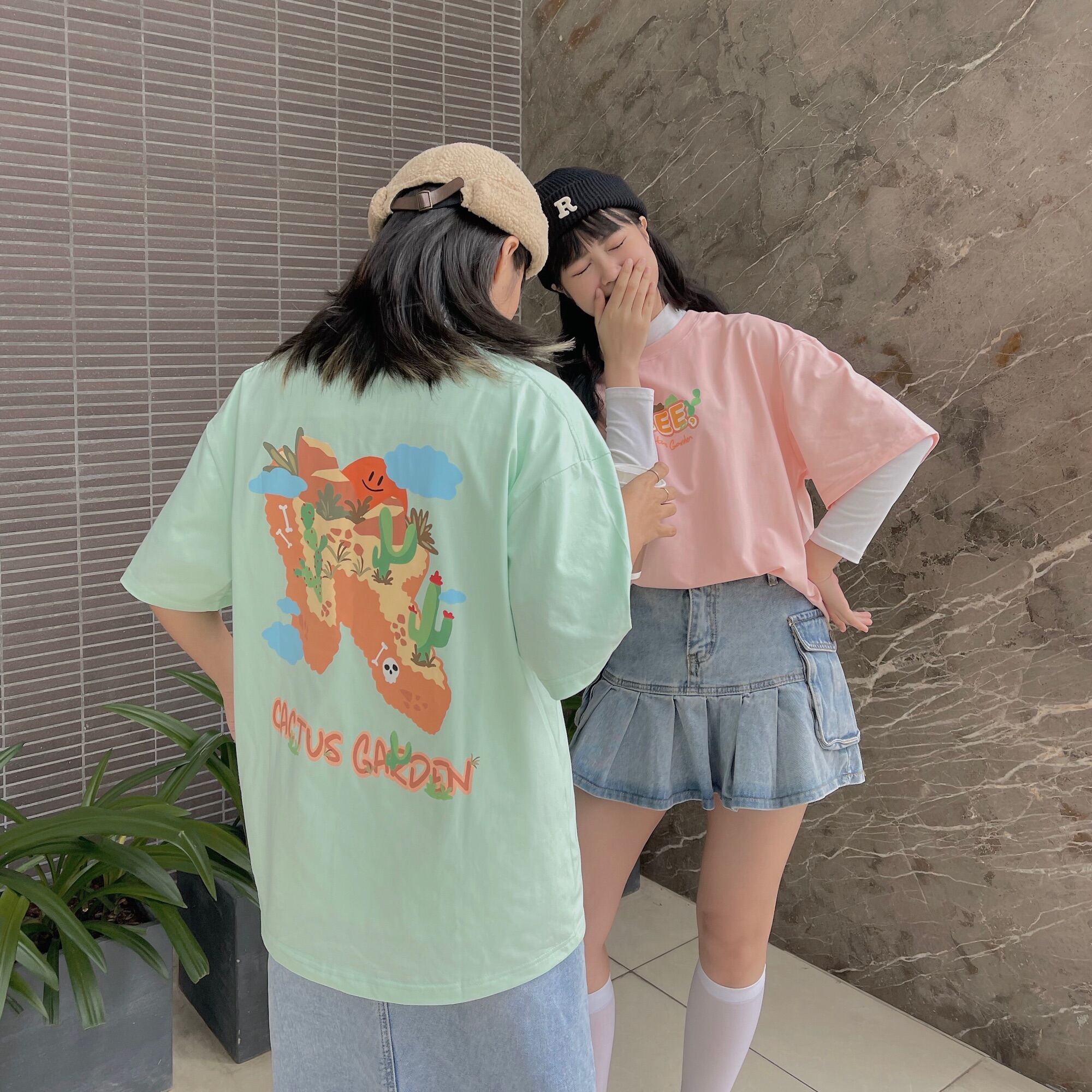 ÁO THUN CACTUS MÀU XANH