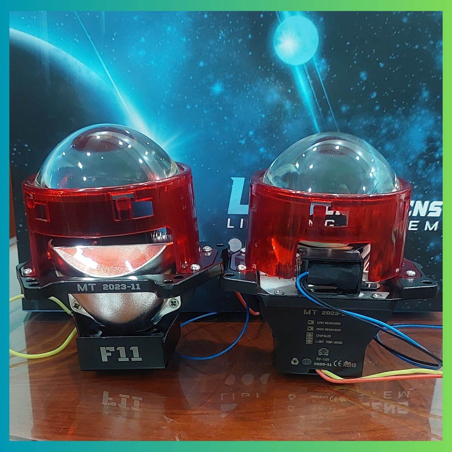Đèn pha biled 3.0 F11,  MT racing công suất 70W