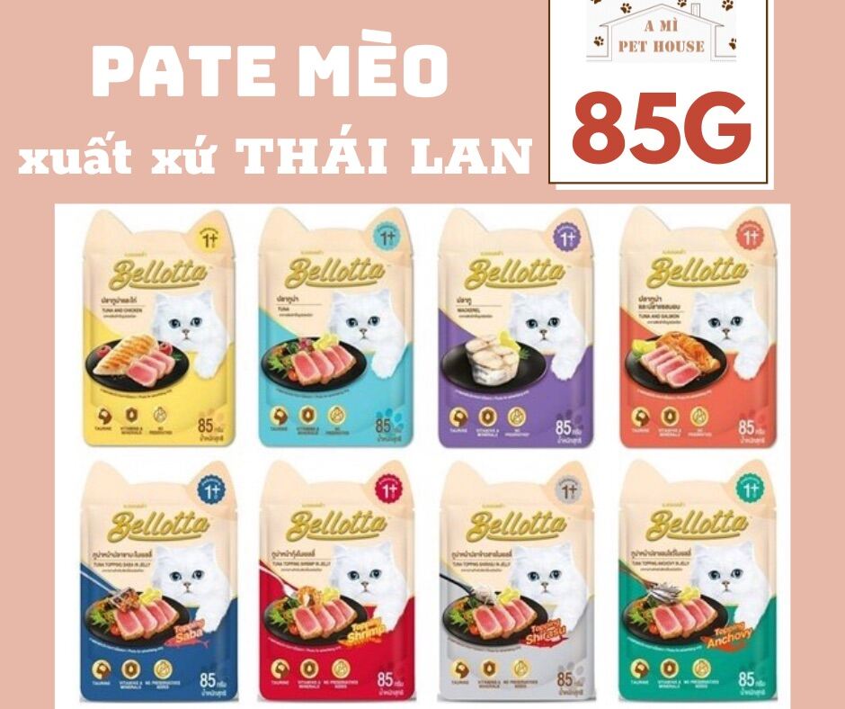 Pate mèo Bellotta gói 85G có nhiều vị