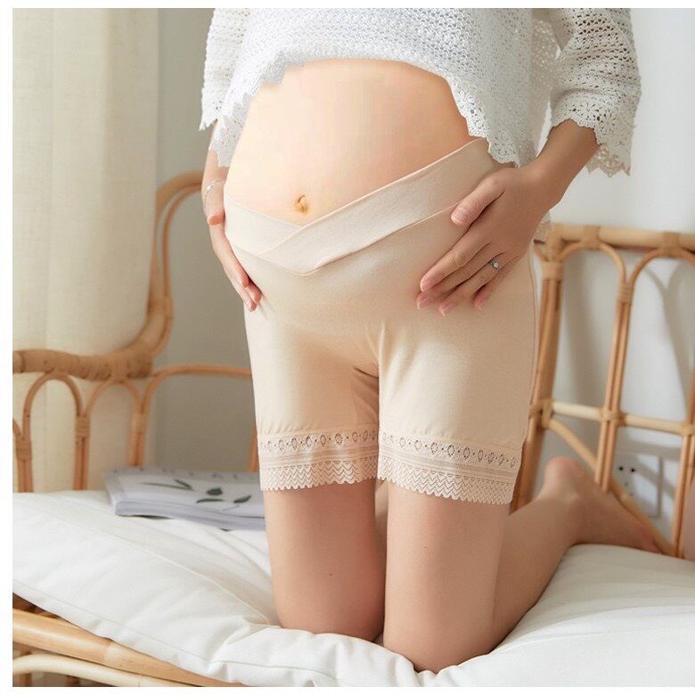 Quần đùi bầu cạp chéo chất mịn đẹp- quần bầu