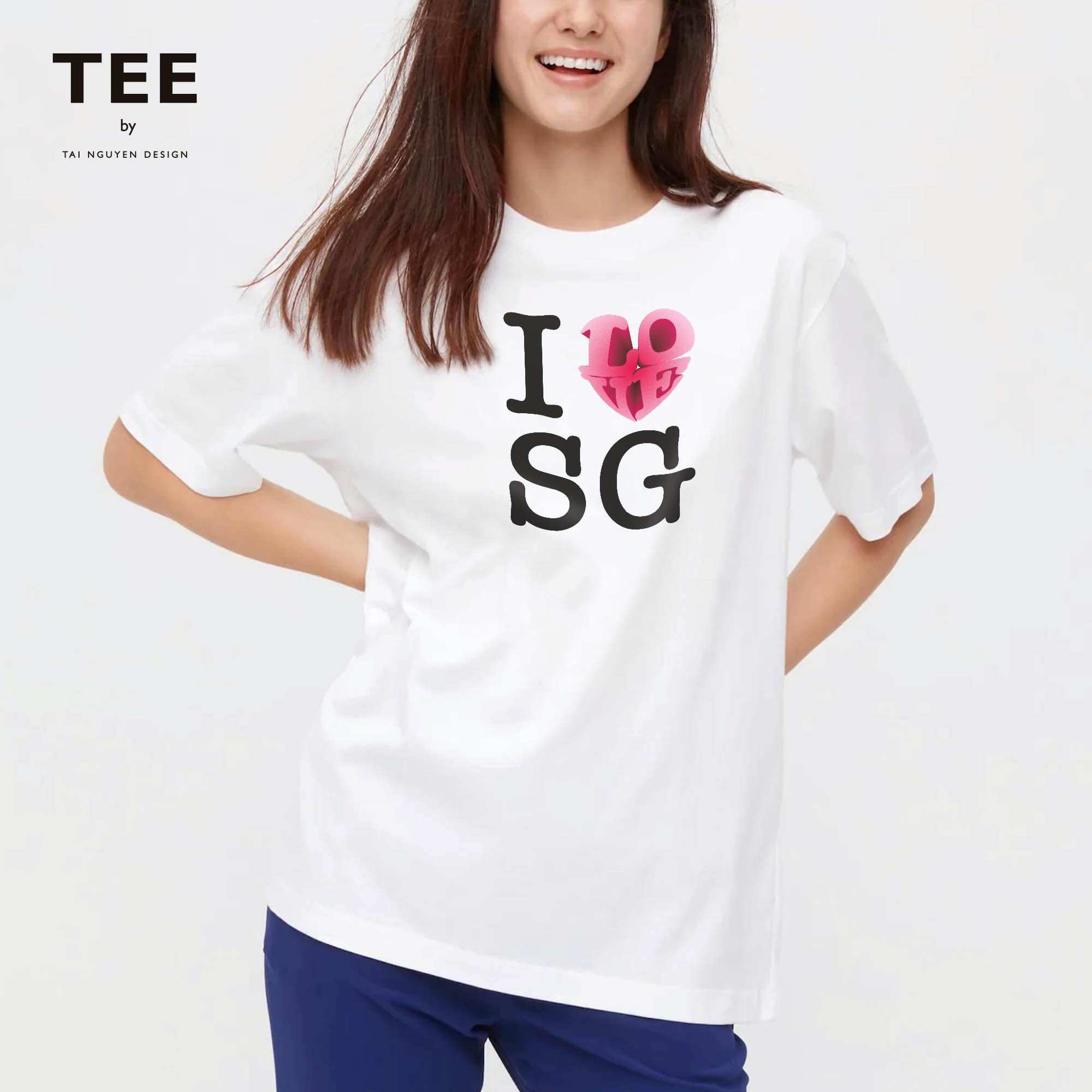 Áo thun unisex I❤️SAIGON (có 2 màu: đen & trắng)