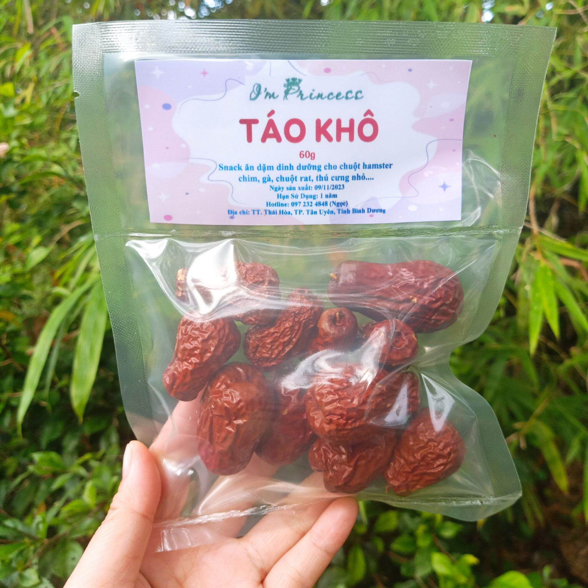 25g Táo khô lát cho hamster dinh dưỡng_ thức ăn cho hamster