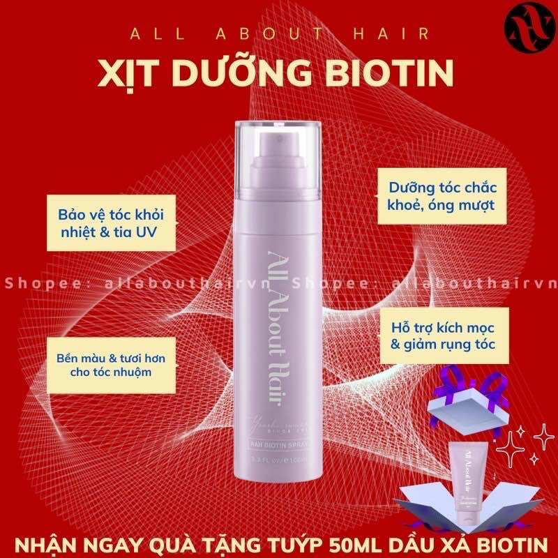 Xịt Dưỡng Tóc Biotin All About Hair