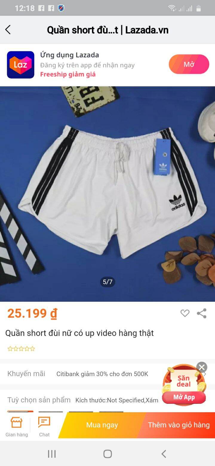 Quần short đùi nữ có up video hàng thật
