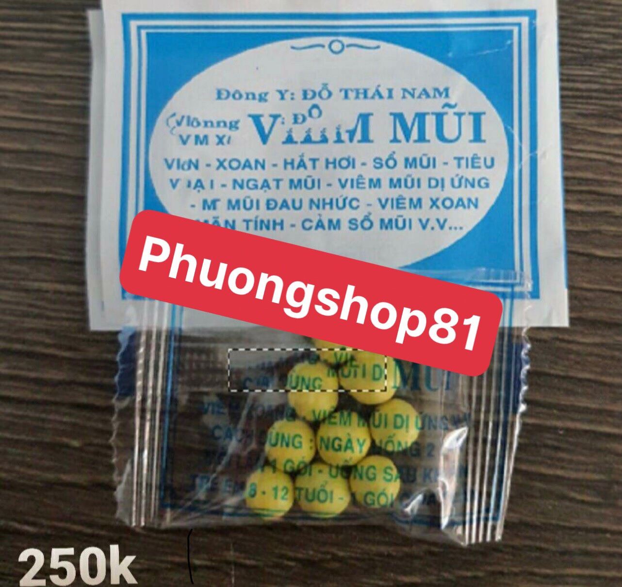 [Phuongshop81] 50 gói viêm mũi Viên đỗ thái nam nhập khẩu